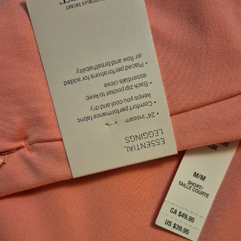 Victoria's Secret salmon pink Leggings - Picture 6 of 8